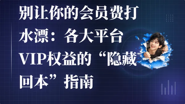 别让你的会员费打水漂：各大平台VIP权益的“隐藏回本”指南